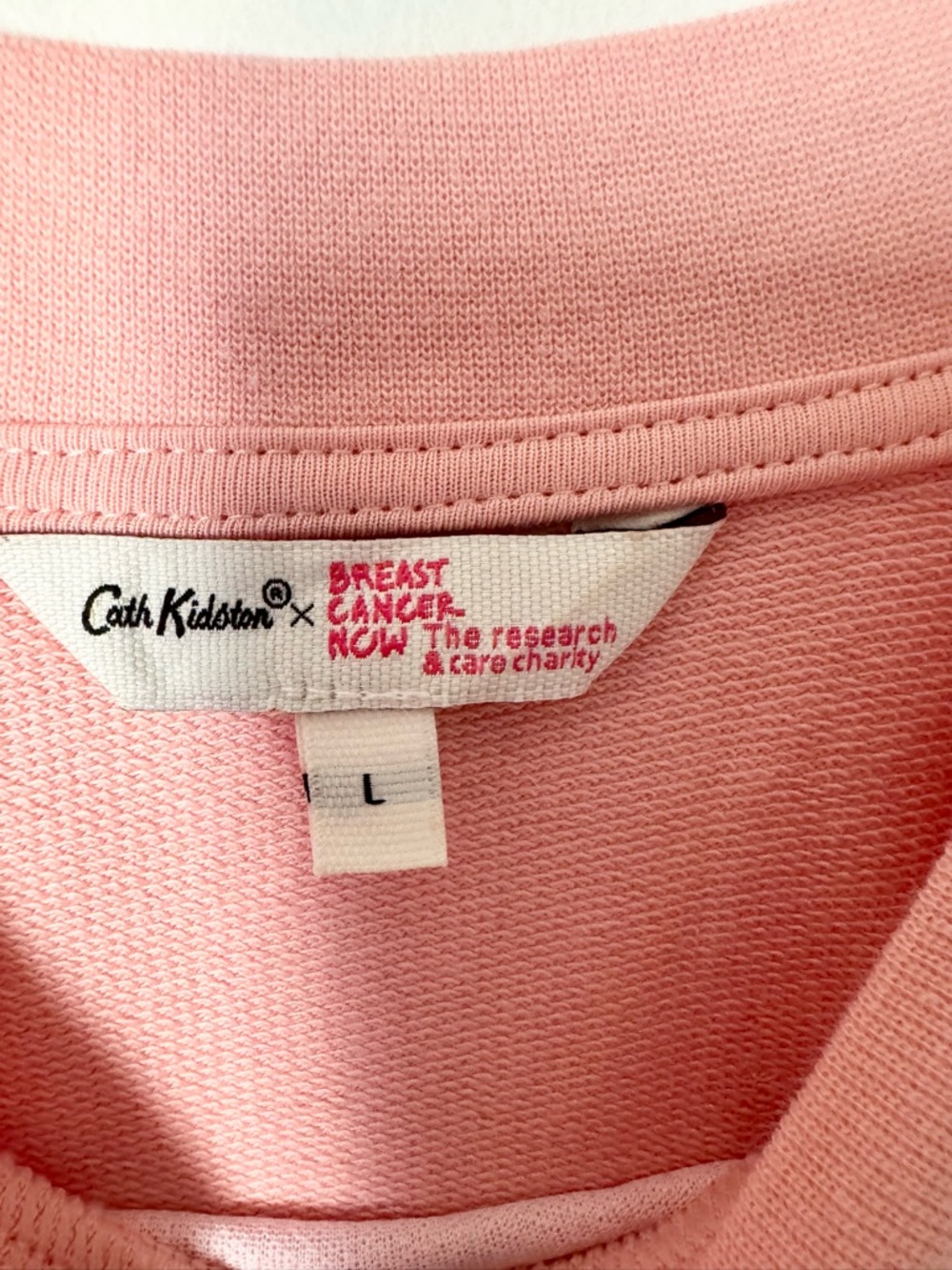 Cath Kidston Hope and Happiness Embroidered Sweatshirt Pink Size L - Picture 5 of 8